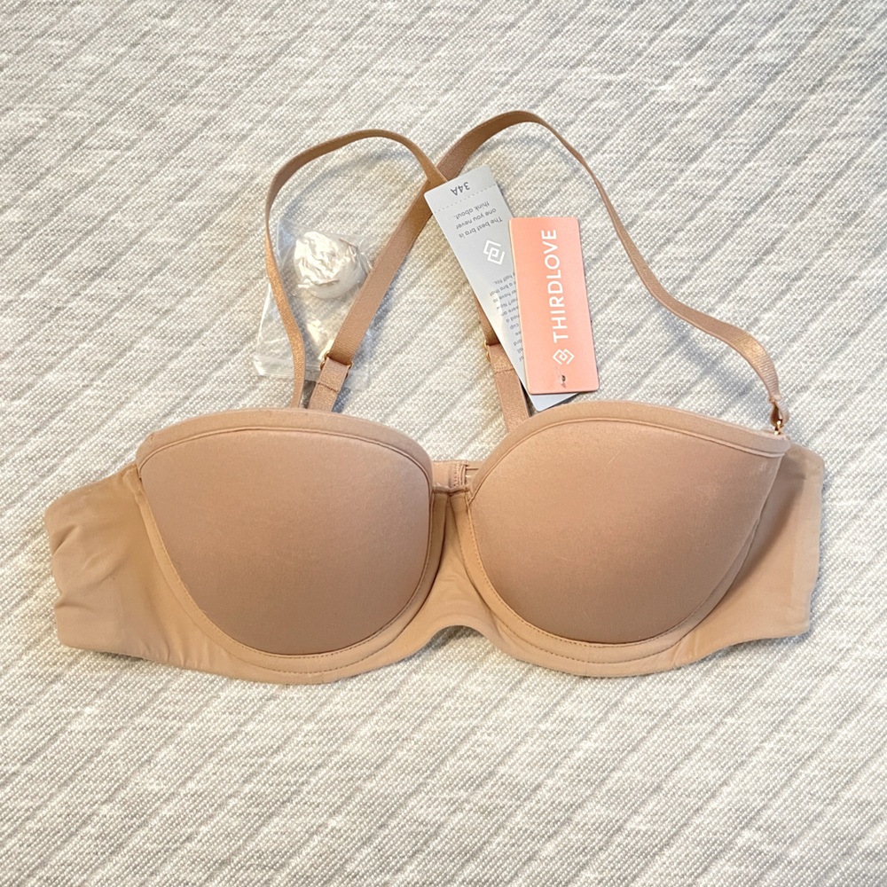 Brand New Third Love 24/7 Strapless Bra.